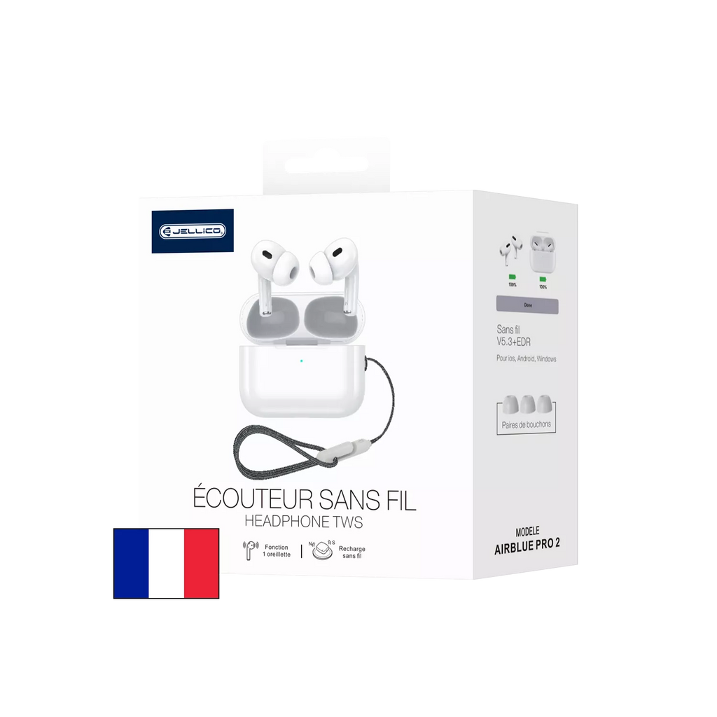 Écouteurs sans fil bluetooth Airpods JELLICO AirBlue Pro 2