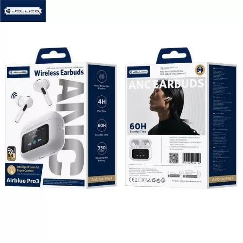 Écouteurs sans fil bluetooth avec écran tactile Airpods Pro 3 JELLICO AirBlue Pro 3